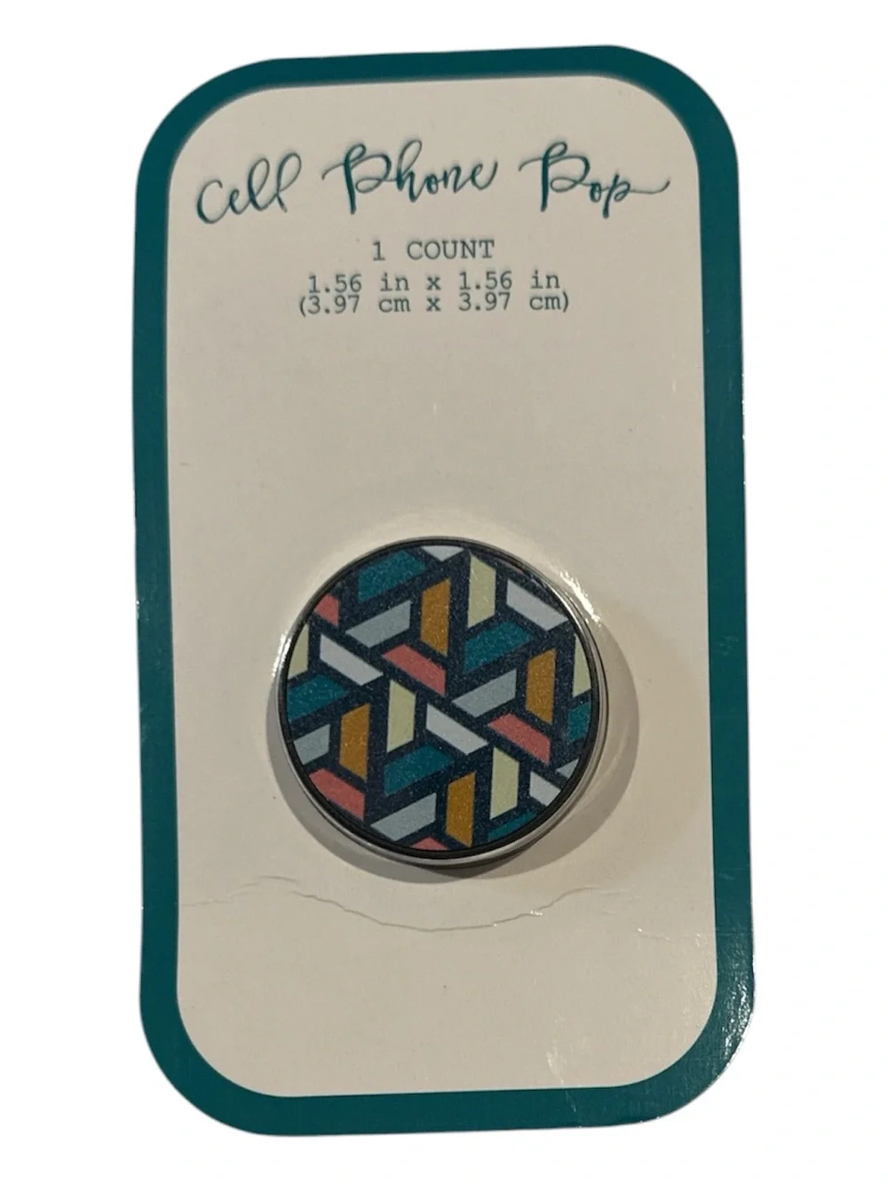 Geometric Pattern Cell Phone Pop Grip - New